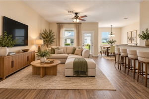 VIRTUALLY STAGED LIVING ROOM