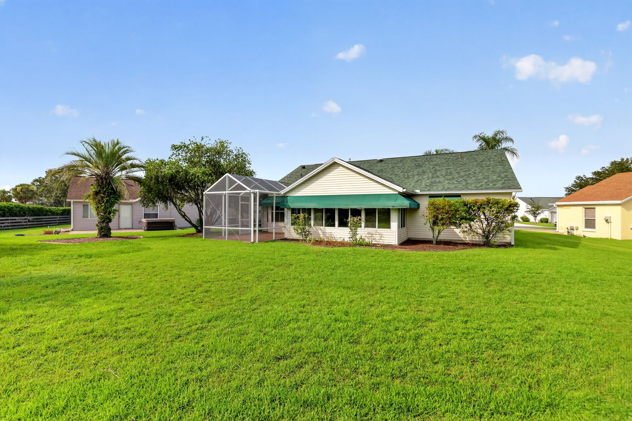 Rear Elevation with Spacious Rear Yard and ROOM FOR A POOL!