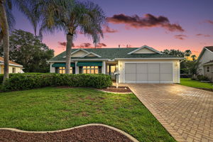 Twilight Front Elevation