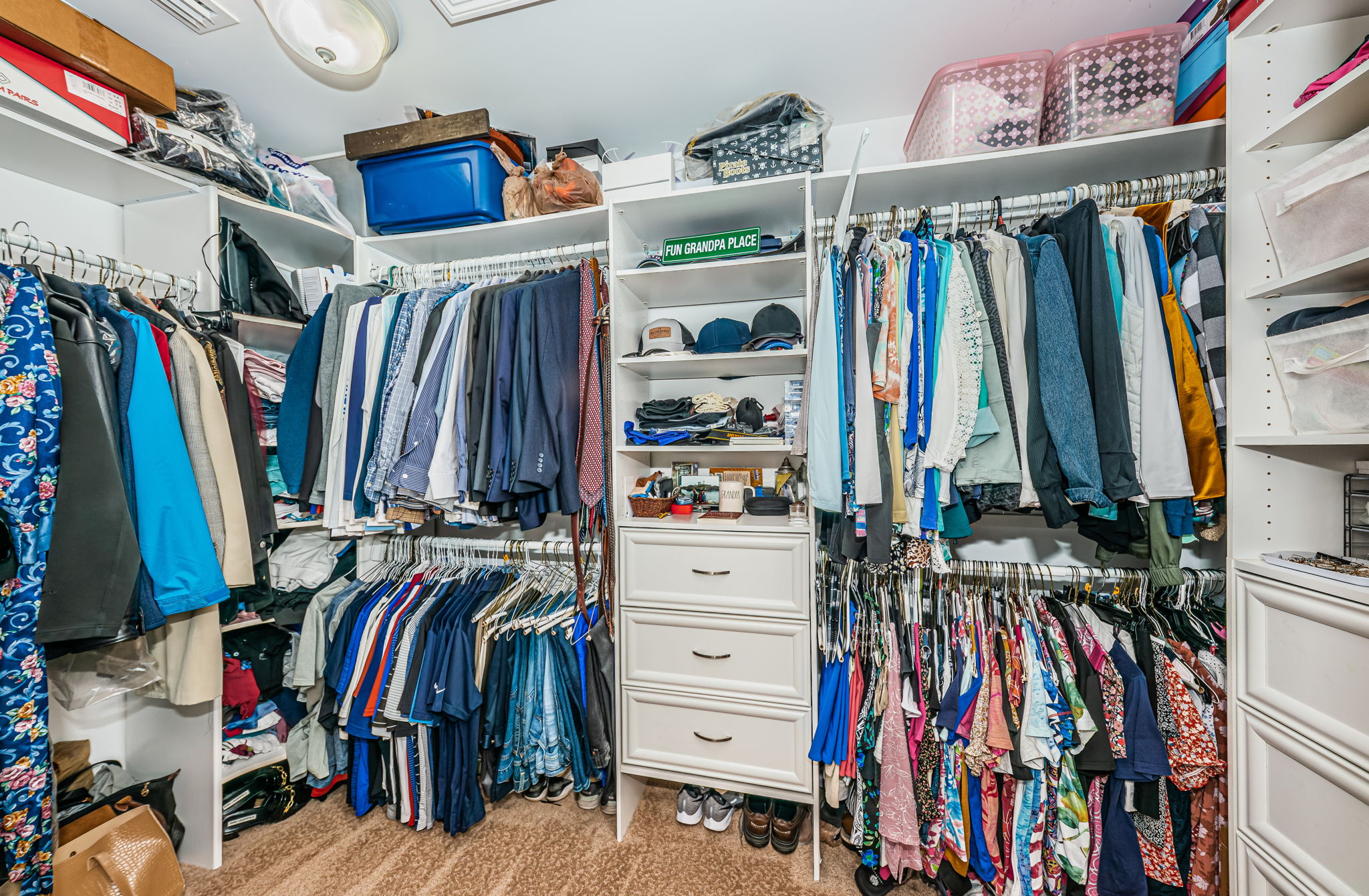 Upper Level Master Bedroom Walk-in Closet