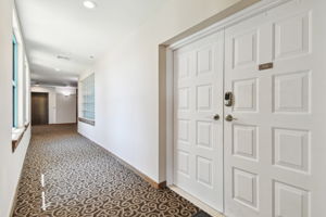 Front Door Entrance and Hallway off Elevator