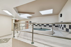 Indoor Hot Tub Located Adjacent to Fitness Room