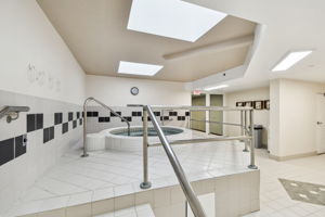 Indoor Hot Tub Located Adjacent to Fitness Room