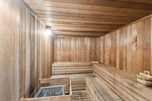 Indoor Sauna Located Adjacent to Fitness Room