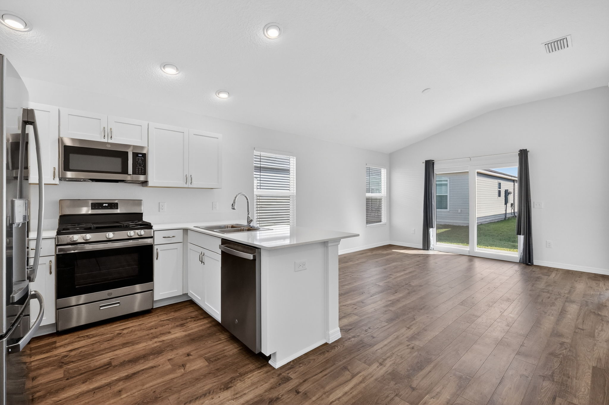 Kitchen and Living Room