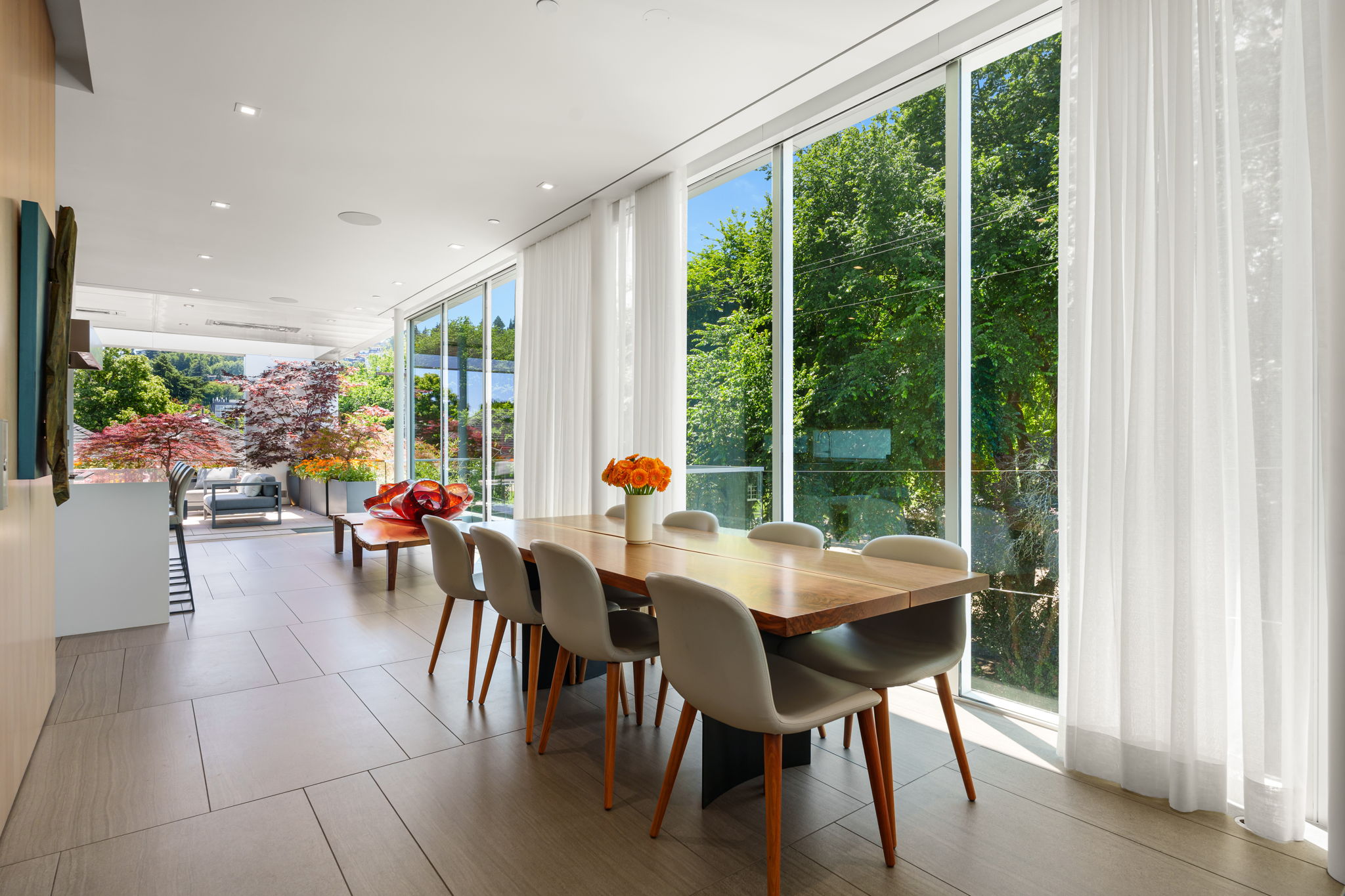 Dining room with incredible views
