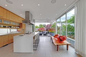 Floor to ceiling glass walls