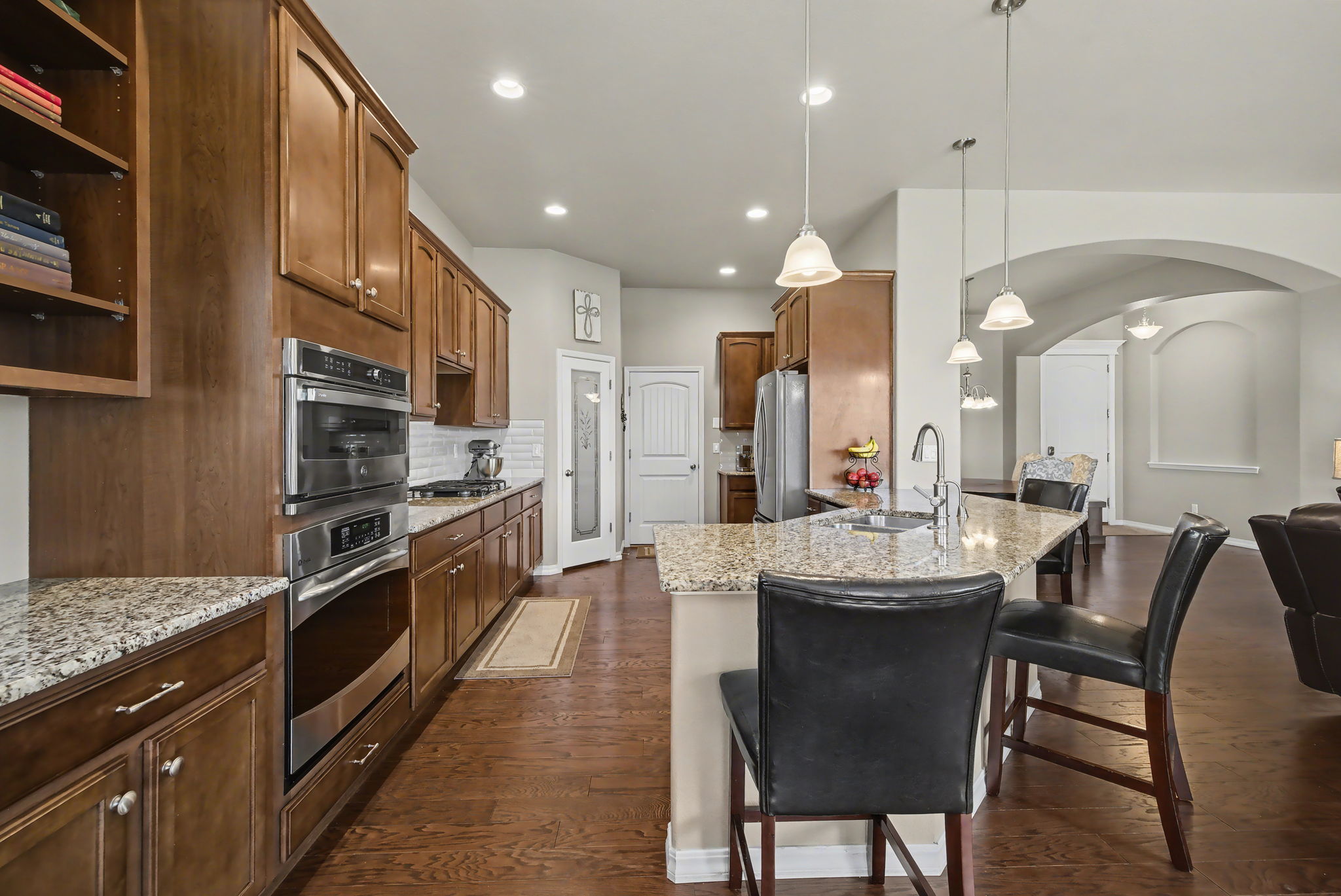 Kitchen with walk-in pantry