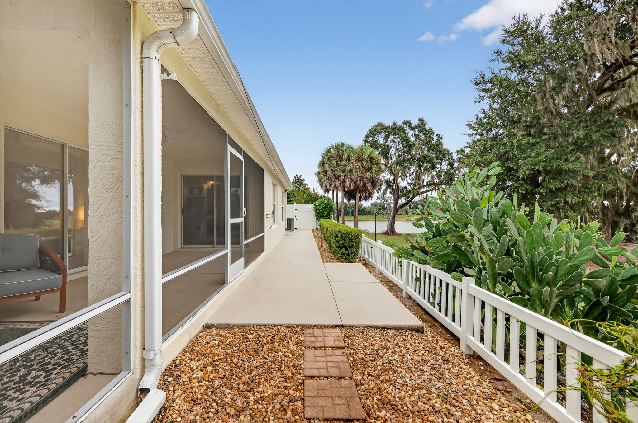 Side Patio and Courtyard