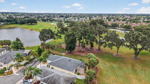 Aerial of Golf Front and Water Views