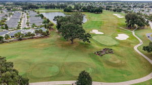 Aerial of Golf Front and Water Views