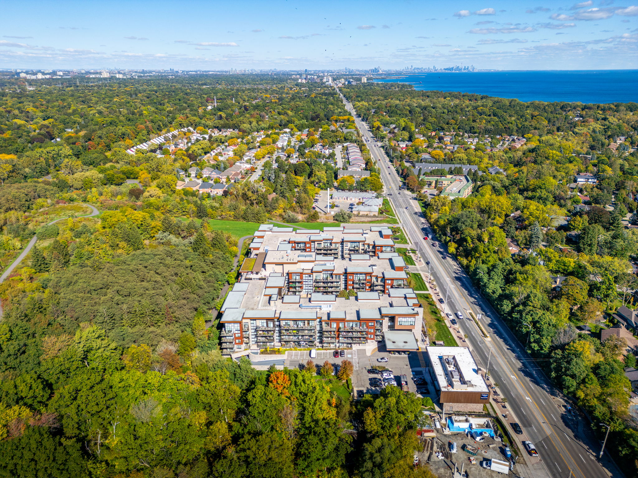 Aerial view and Lake ON