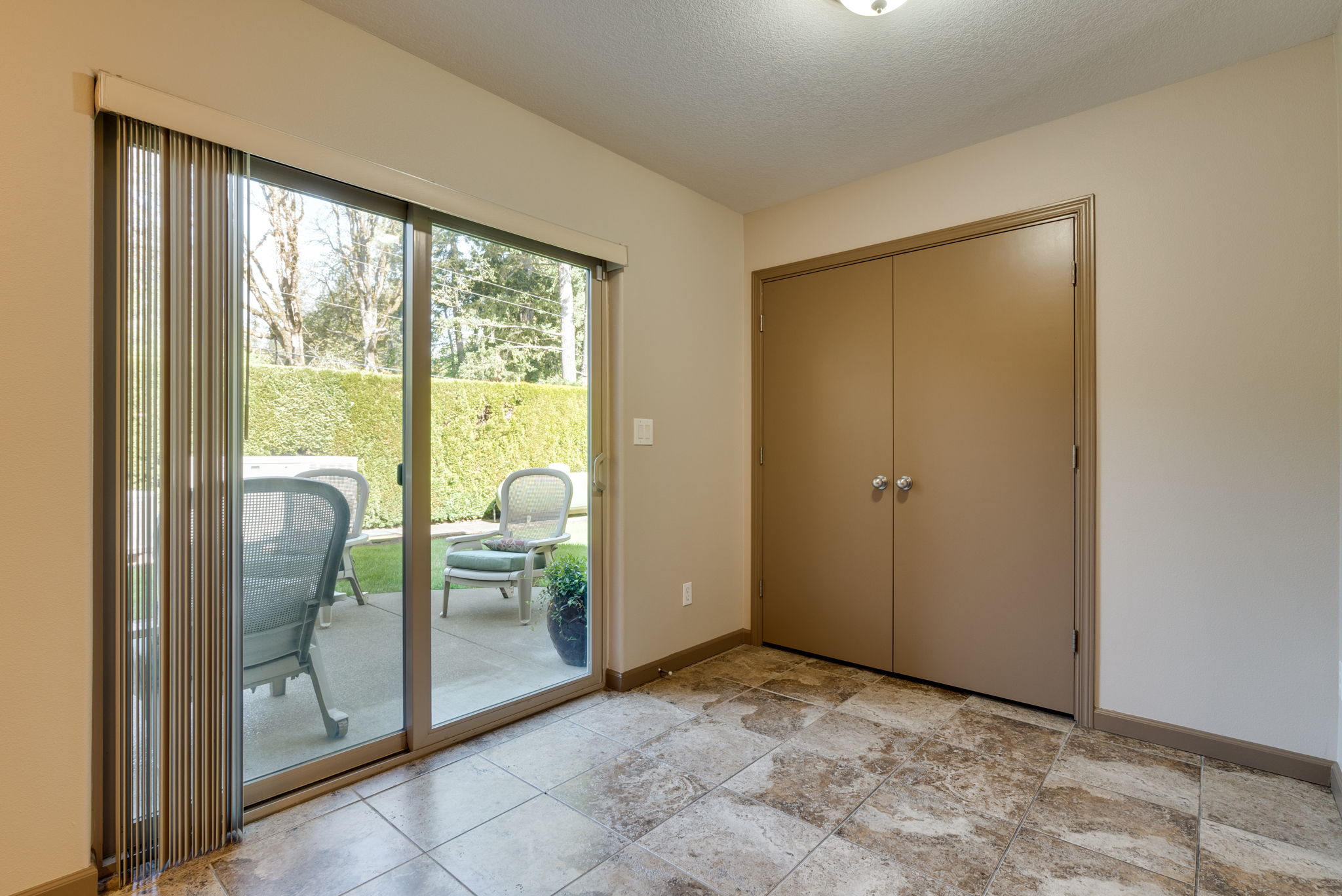 Office main slider to patio