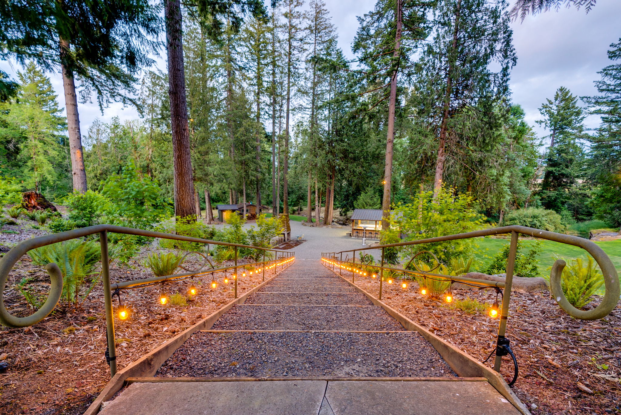 Stairs to entertainment meadow