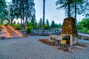 Stairs to entertainment meadow
