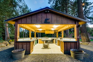 Catering kitchen twilight