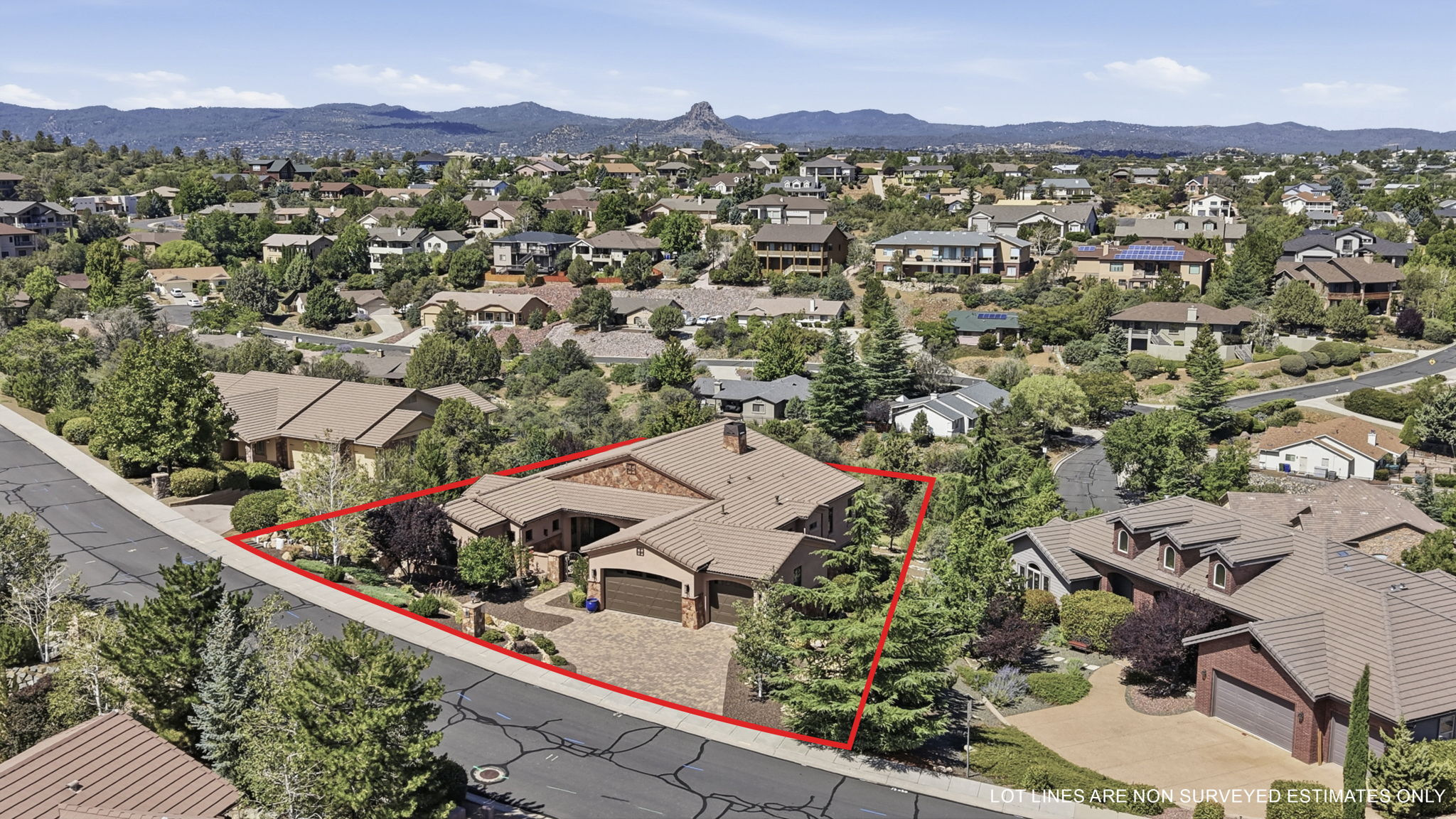 Aerial Front 4 Lot Lines