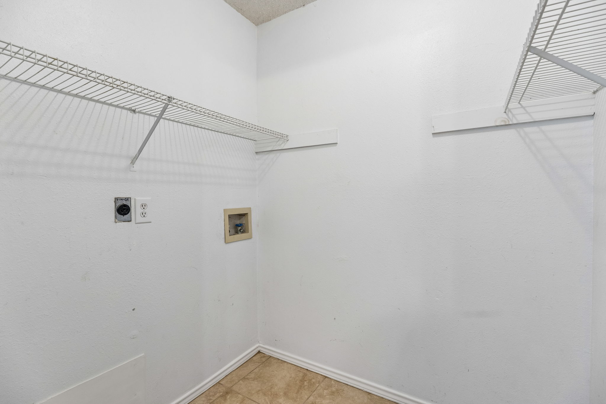 Interior of one of the residential duplexes