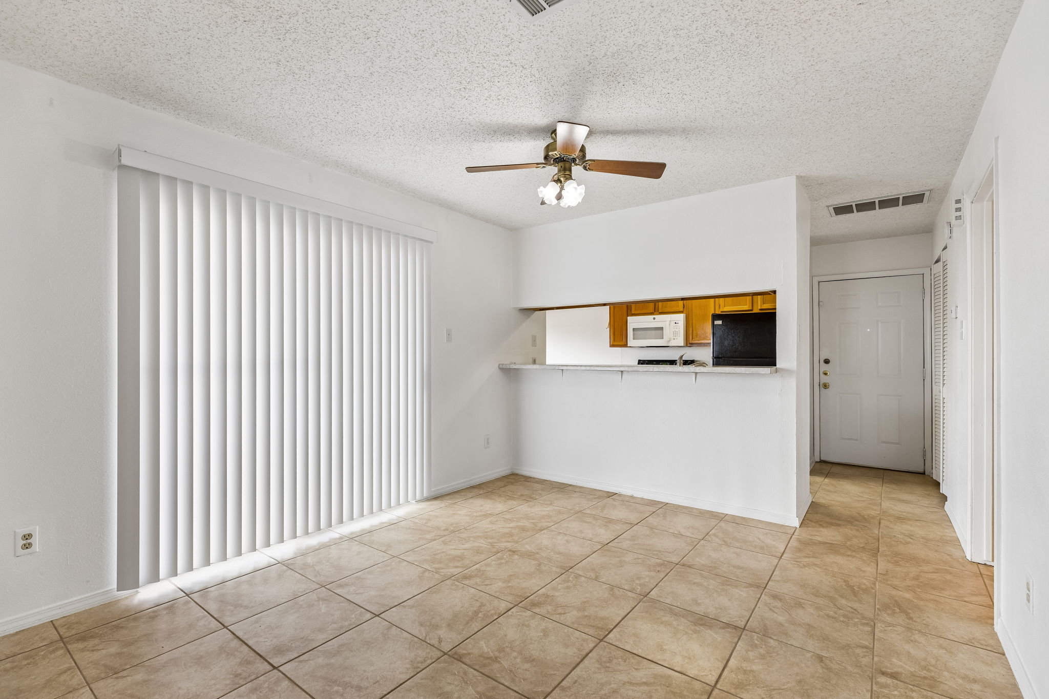 Interior of one of the residential duplexes