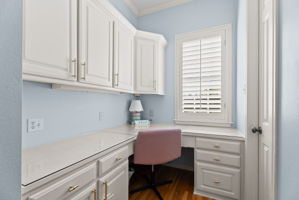 office with built in desk