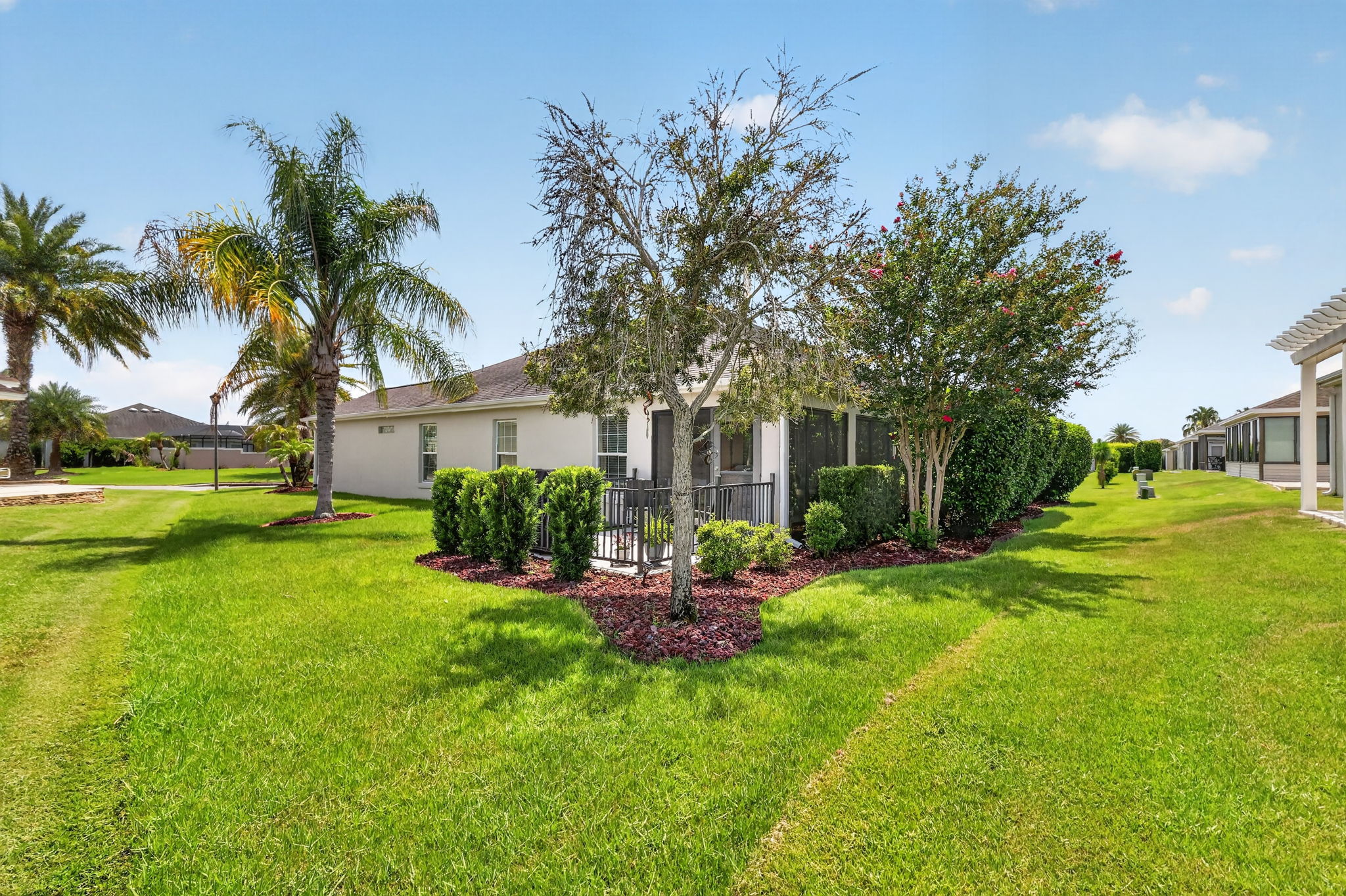 Rear and Side Elevation with ROOM FOR A POOL!