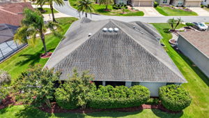Aerial Rear Elevation with PRIVACY Landscaping