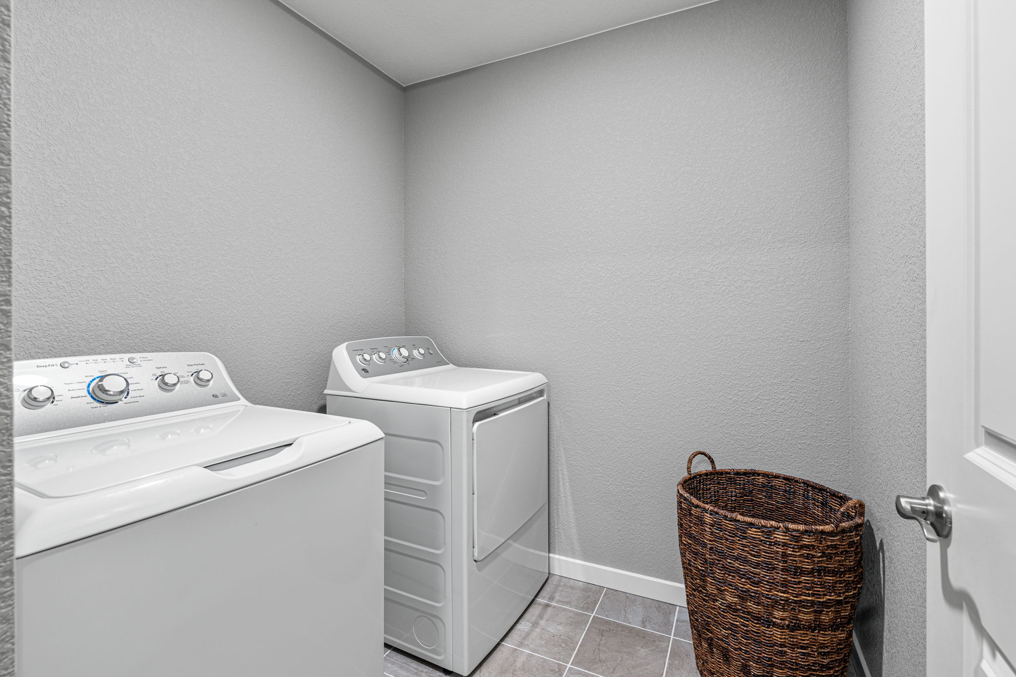 Laundry upstairs makes life easy!