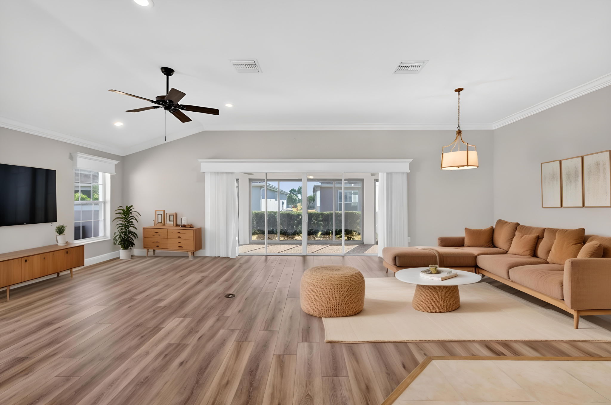 Living and Dining Rooms-Virtually Staged