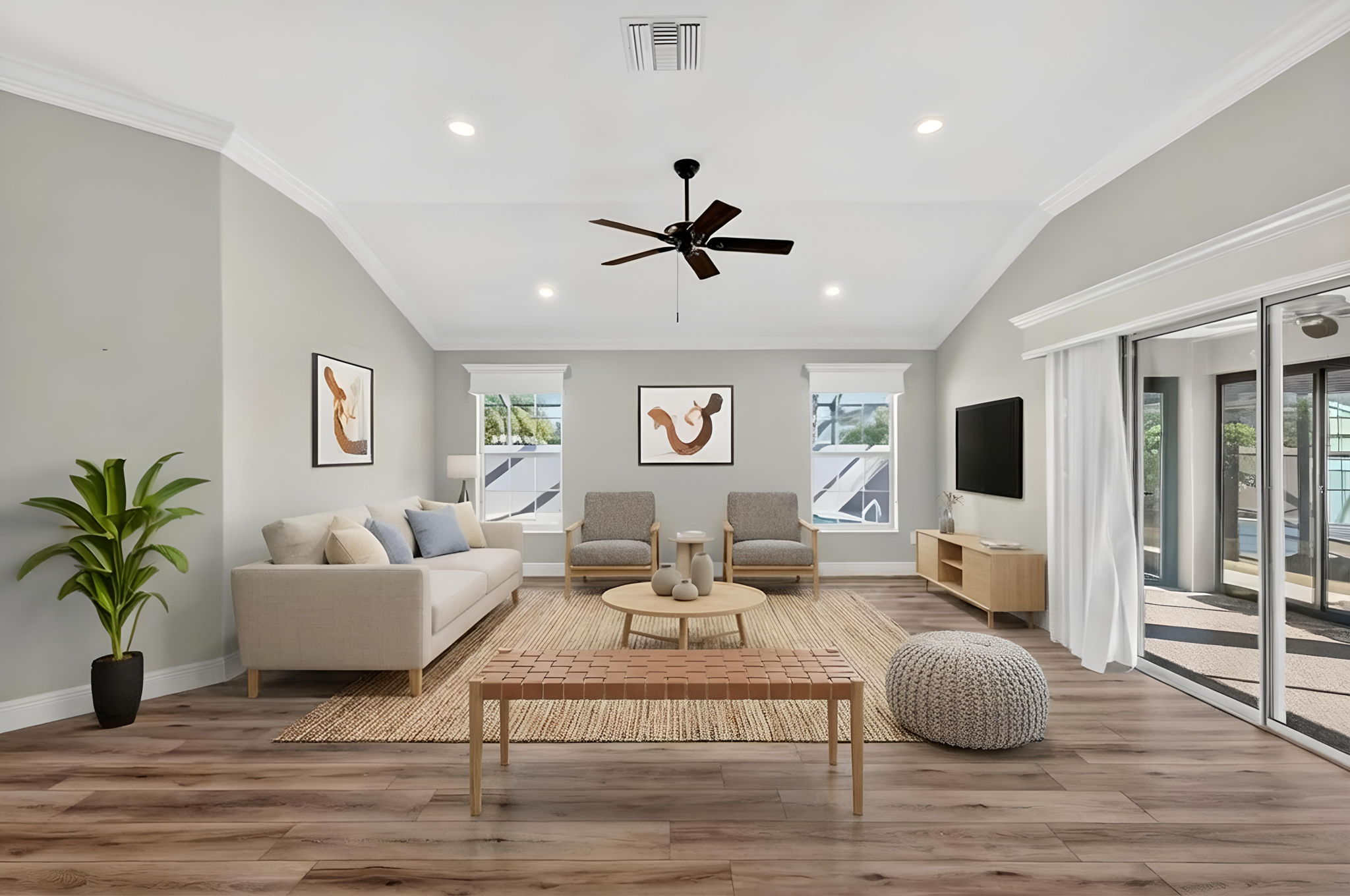 Living Room -Virtually Staged