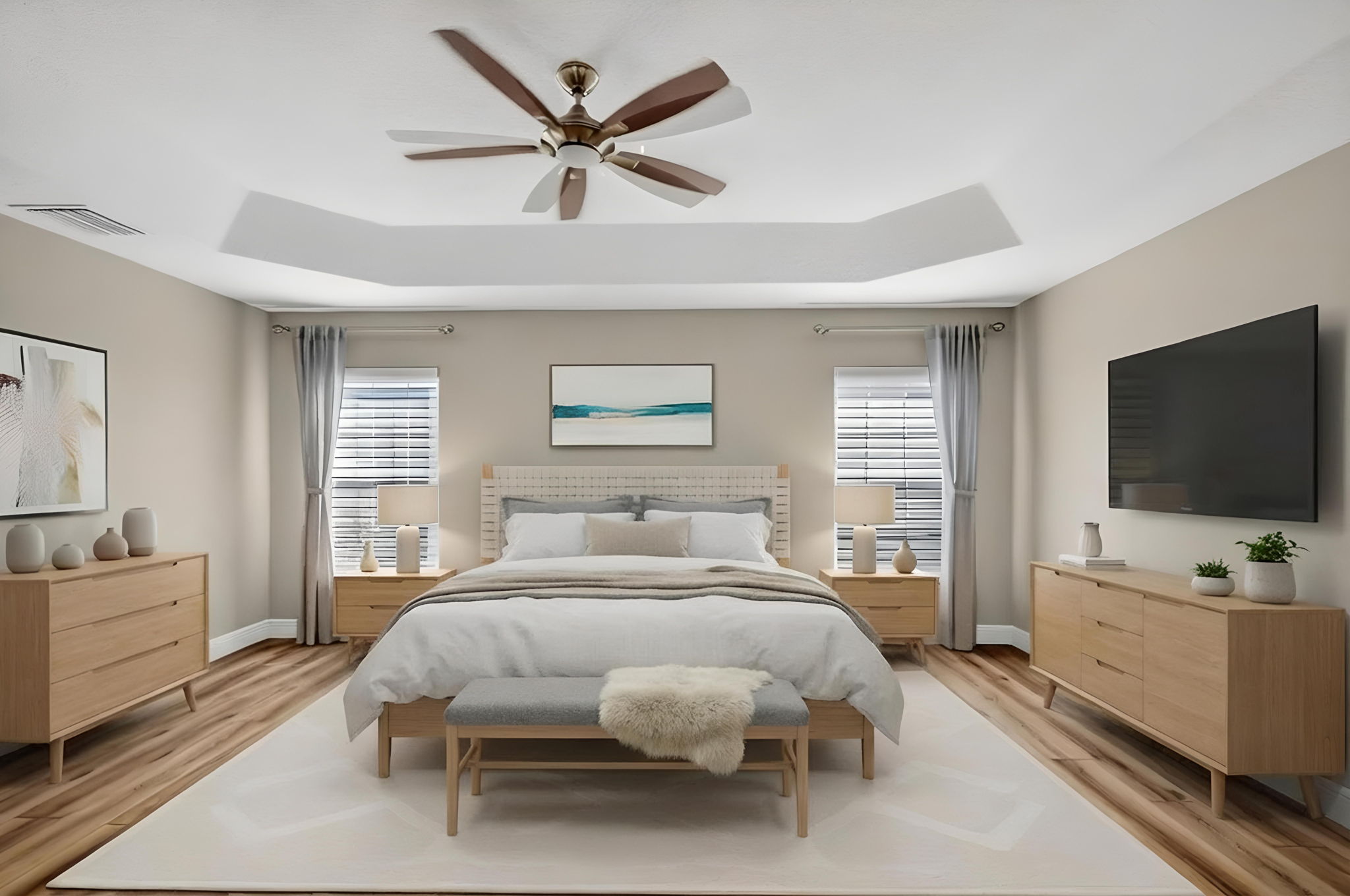 Primary Bedroom-Virtually Staged