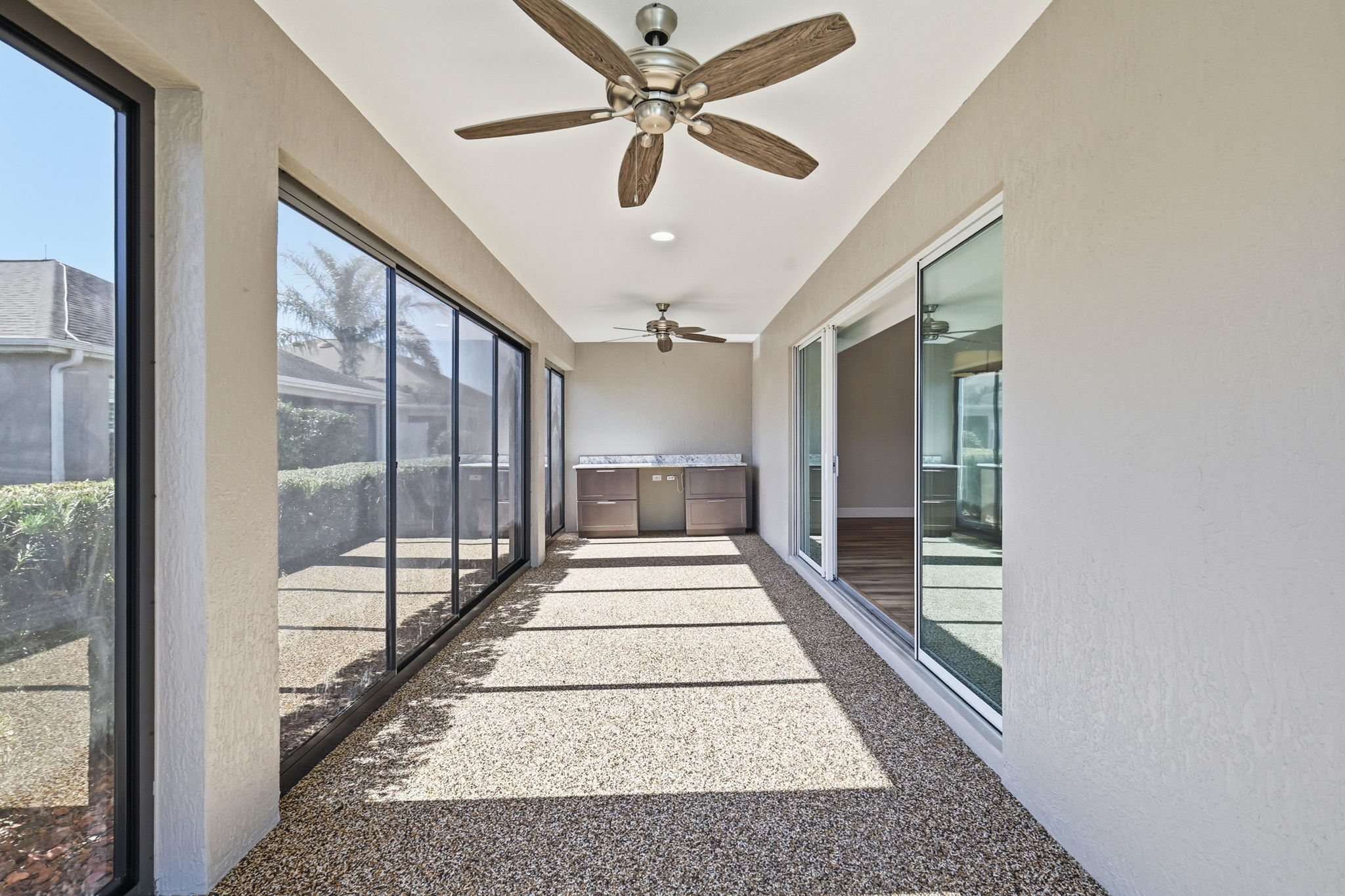 Enclosed Lanai with Outdoor Kitchen