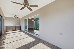 Enclosed Lanai with Outdoor Kitchen