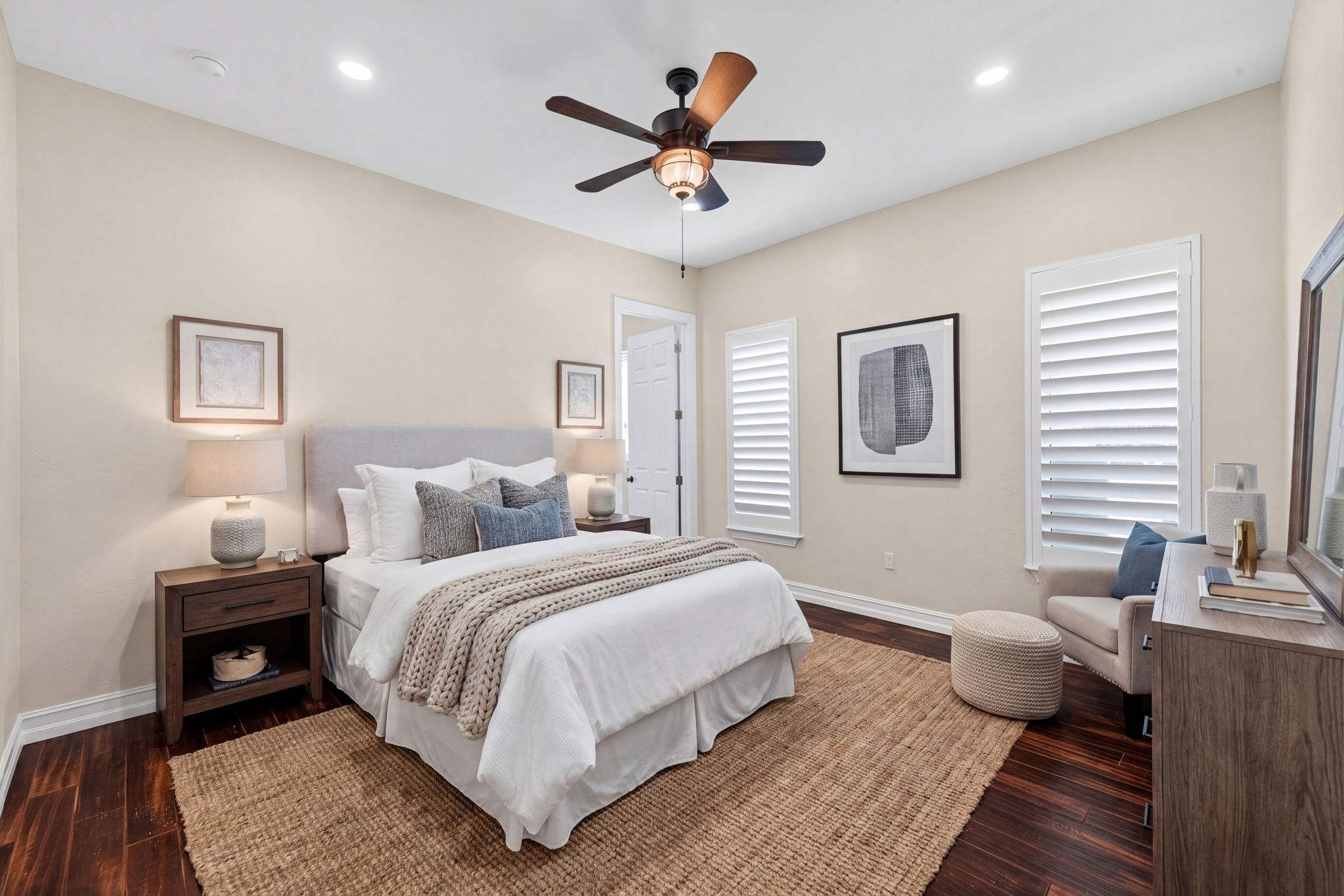 Guest Bedroom with Virtual Staging