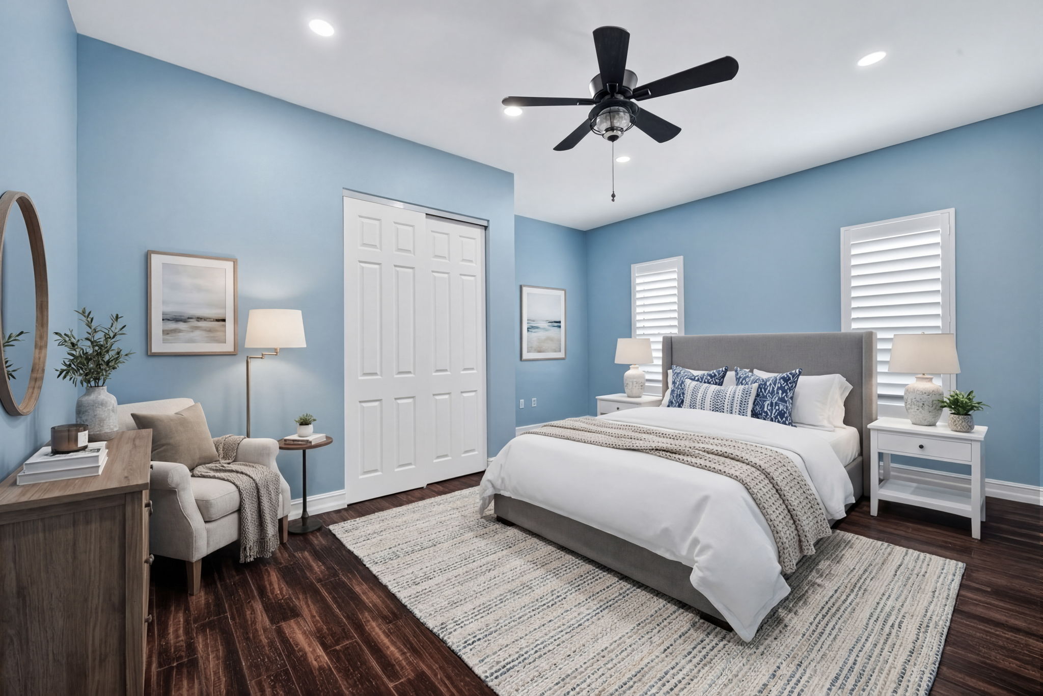 Virtually Staged- Guest Bedroom 2