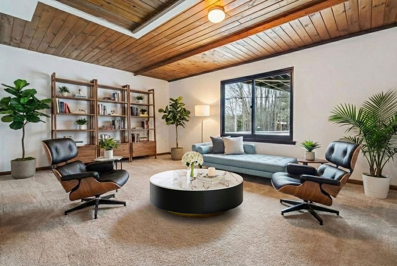 Virtually Staged Lower Level Office