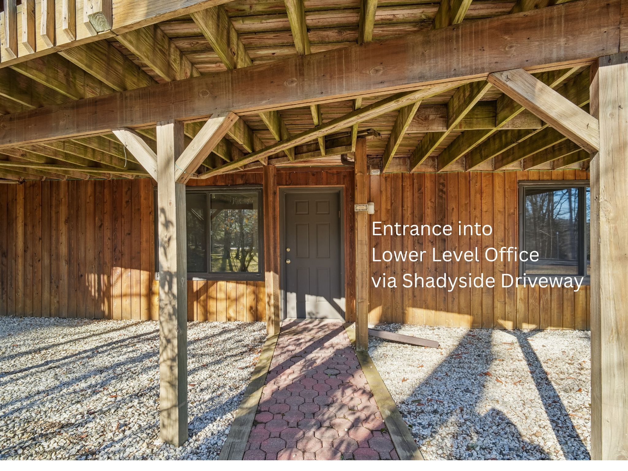 Private Entrance to Lower Level