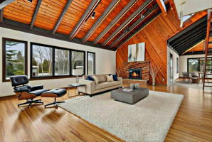 Cathedral Ceililngs & Fireplace (VS)