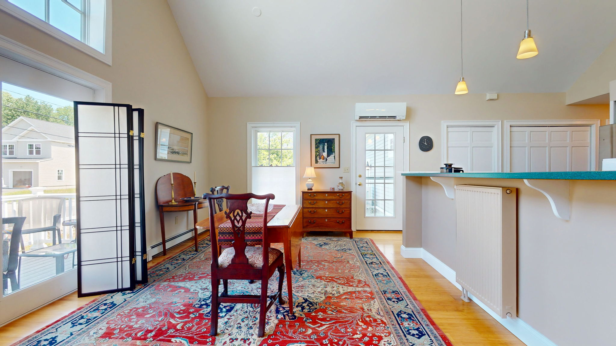 Dining and kitchen