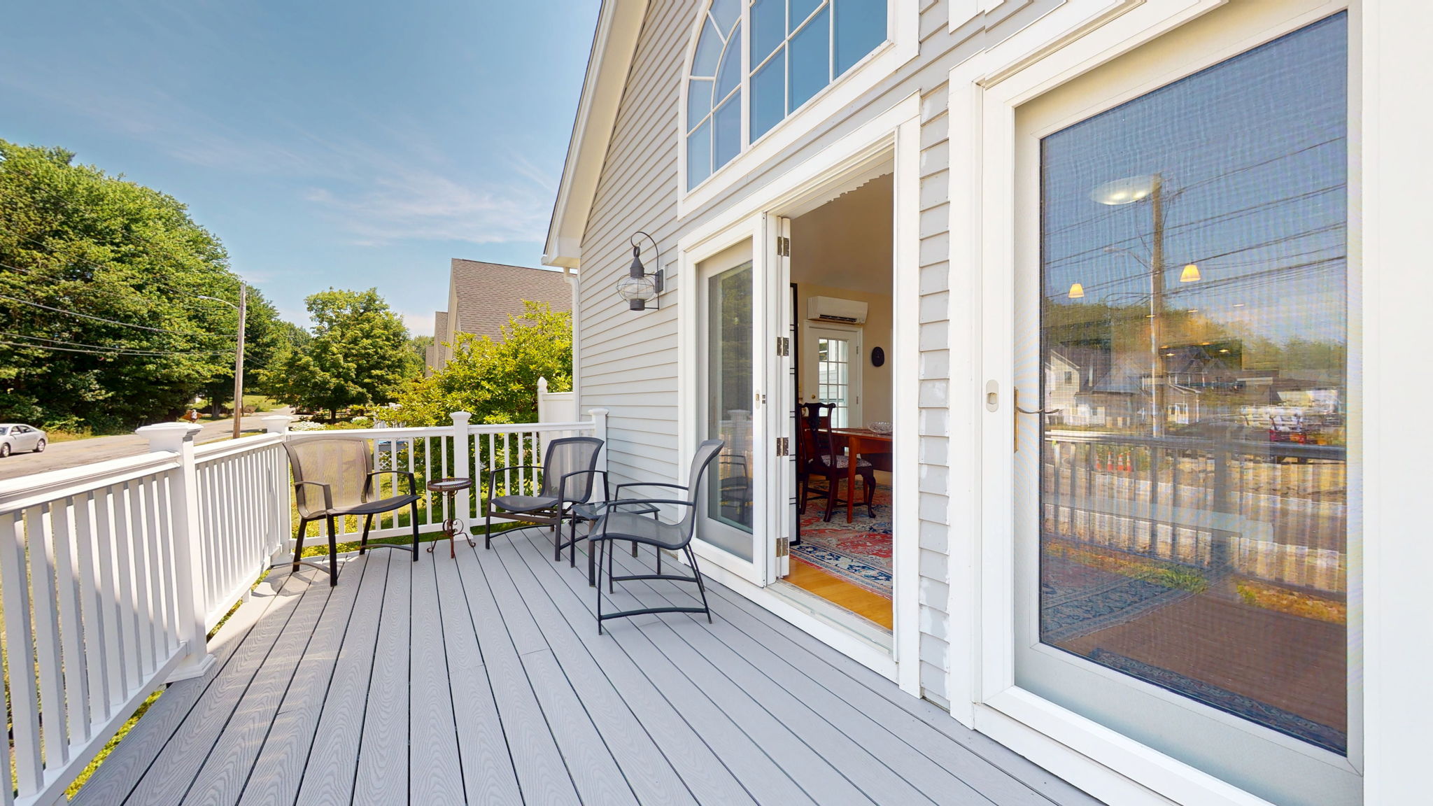 Generous sized deck