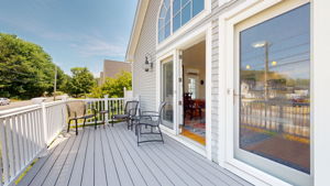 Generous sized deck