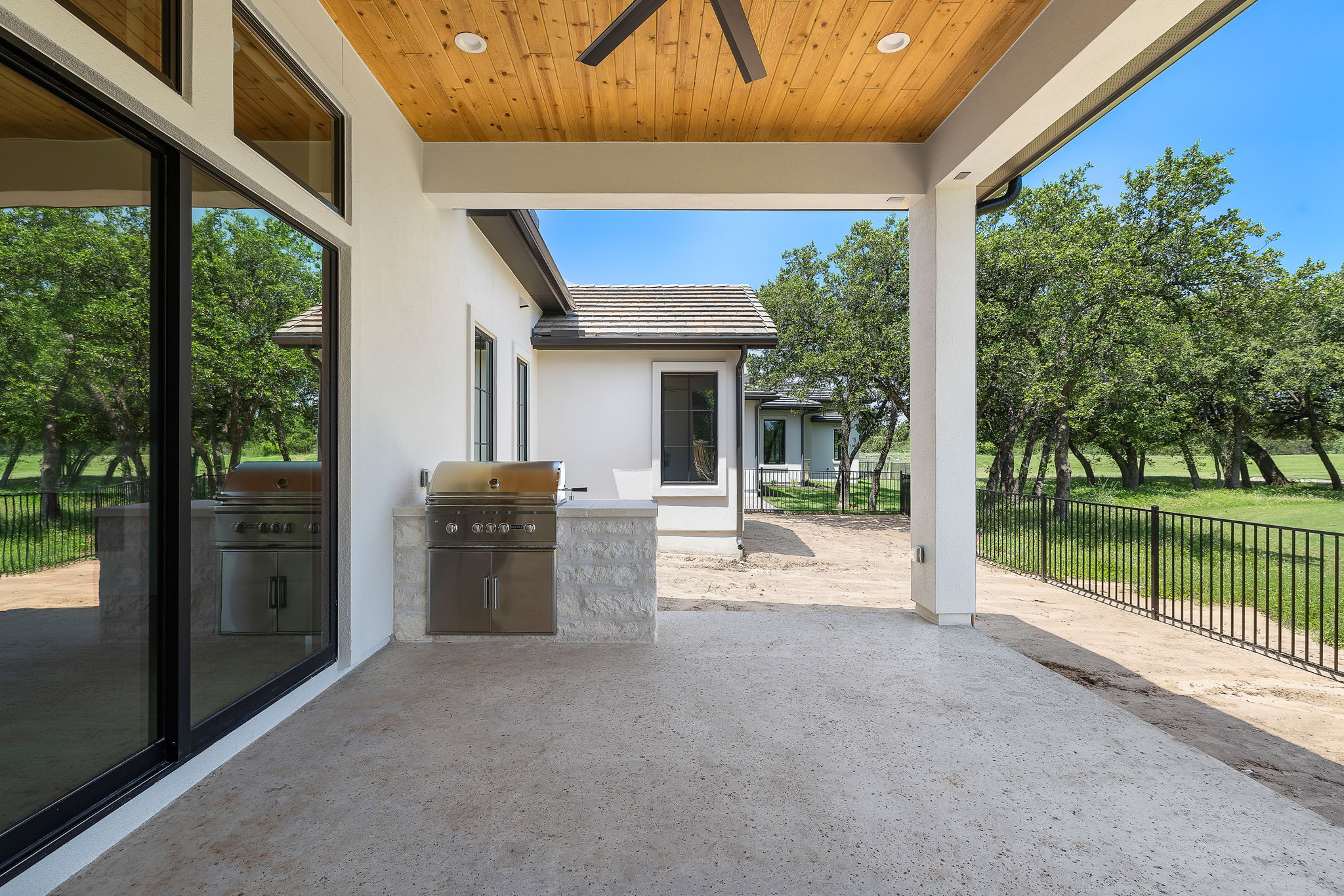 Patio with Trees