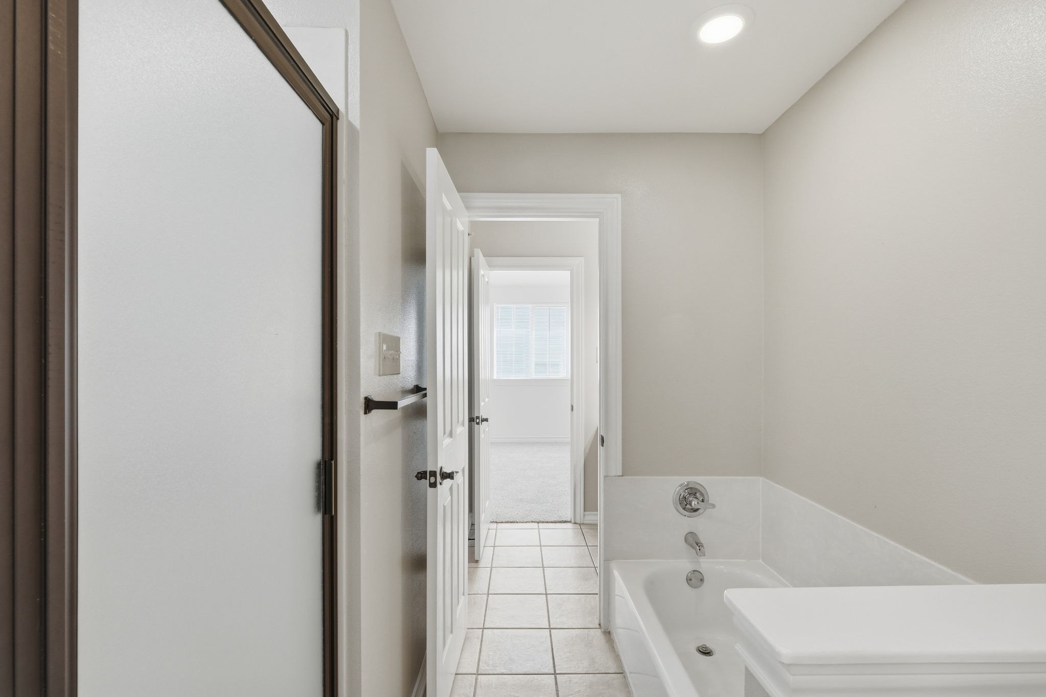 Pass Through Bathroom