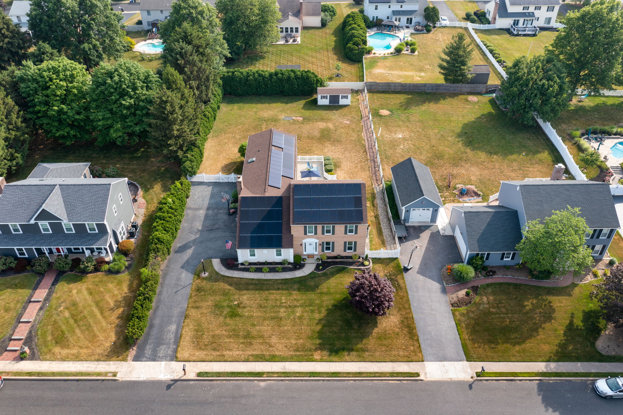 Aerial View of Front of Home