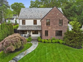 The front gable wall is a great example of 1920s "Brick Expressionism."