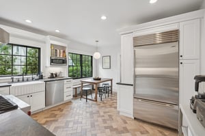 A chef's kitchen with plenty of room to keep the cook company!