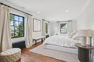 Primary Bedroom with tons of light.