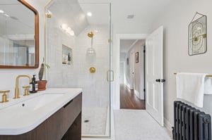 Expanded and fully renovated 2nd fl hall bath
