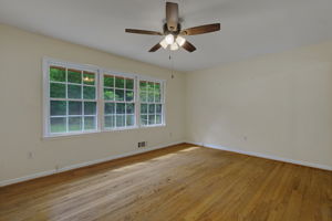 Primary Bedroom with Hardwood Floors