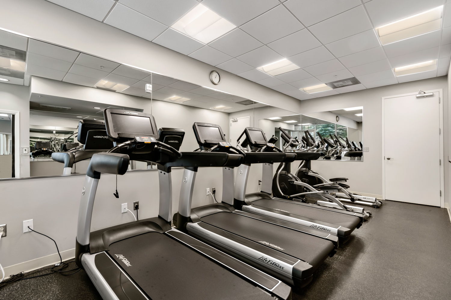Fitness center.