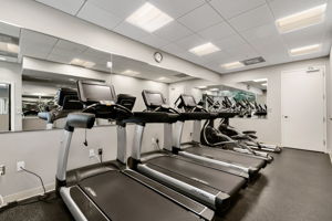 Fitness center.